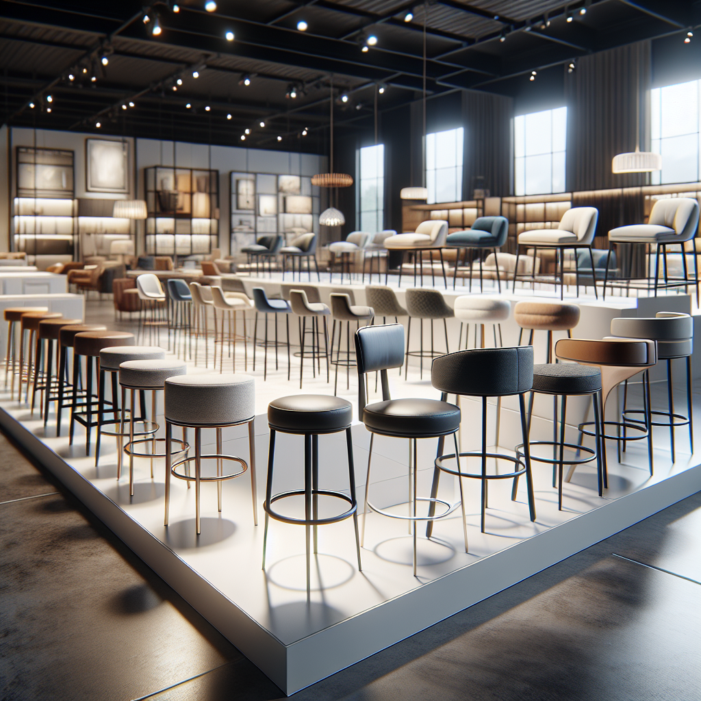 Quality counter stools display